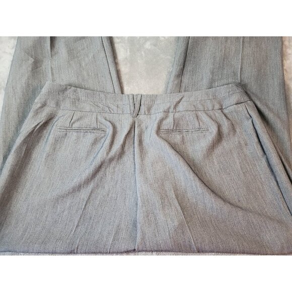 Cato Women Pants 22WP Petite Plus Wide Leg Gray Poly Blend Zip Fly GRA30E - Picture 6 of 9